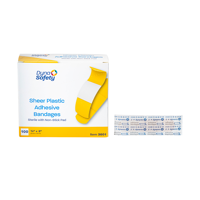 Sheer Plastic Adhesive Bandages — Sterile