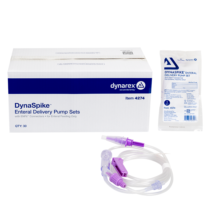 DynaSpike Enteral Delivery Pump Set with ENFit connector