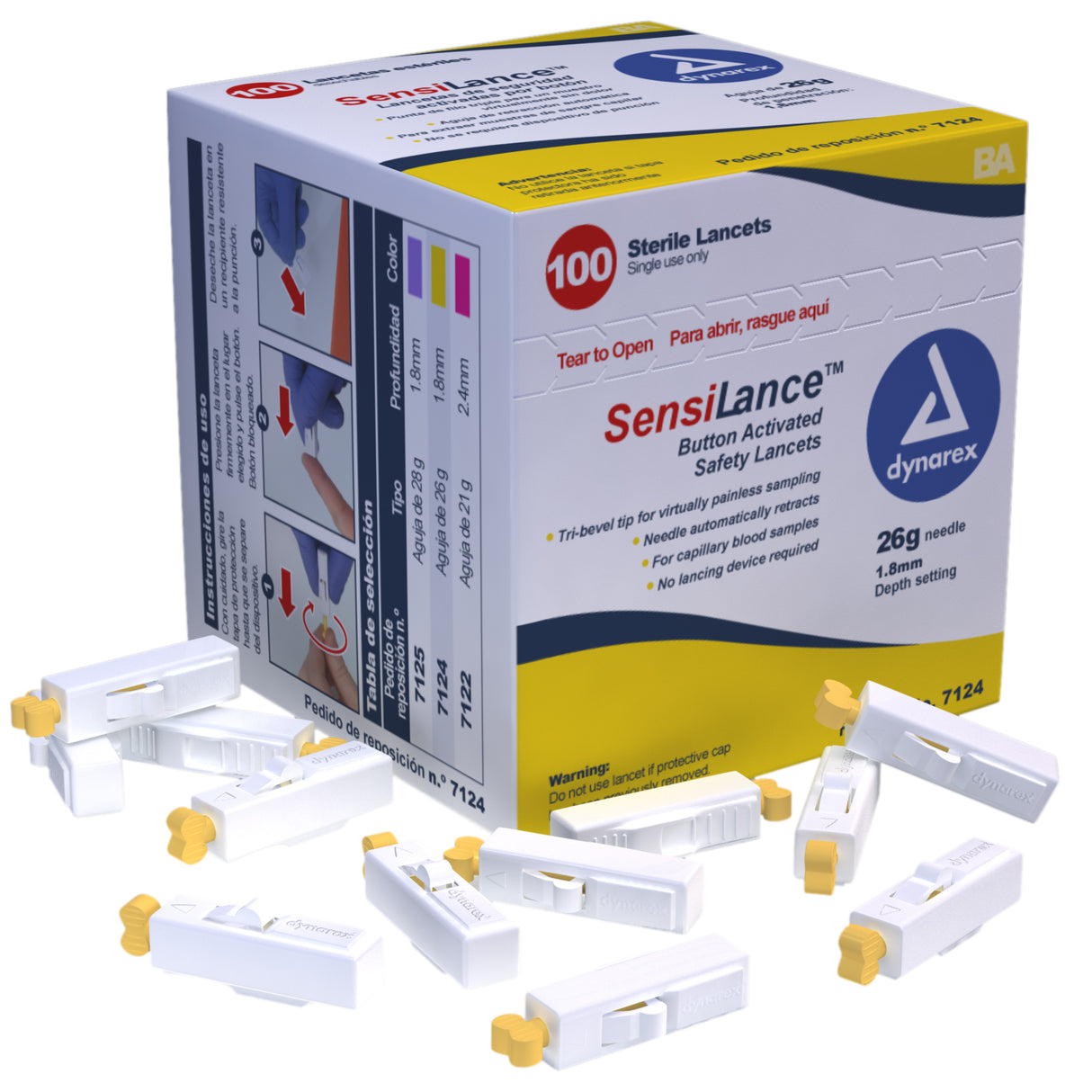 Safety Lancets - Button and Pressure