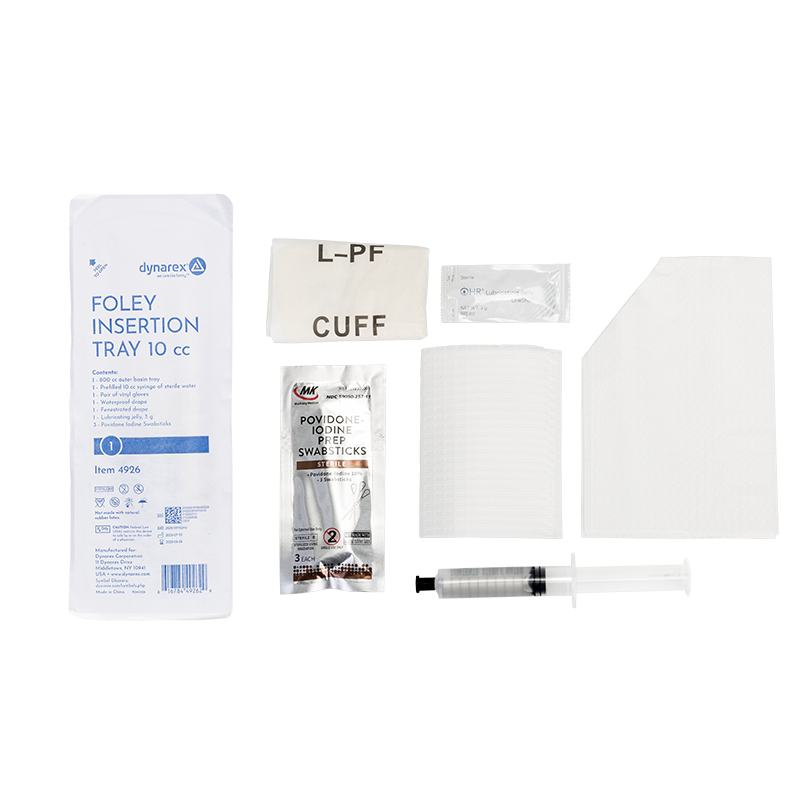 Foley Insertion Trays without Catheters