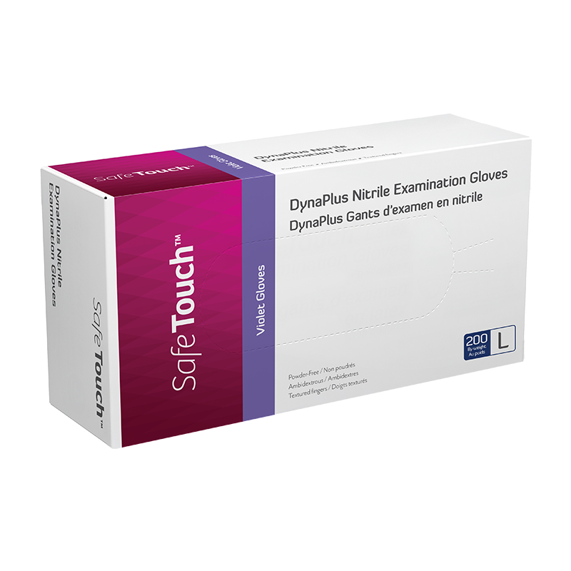 DynaPlus Nitrile Exam Gloves, Powder-Free