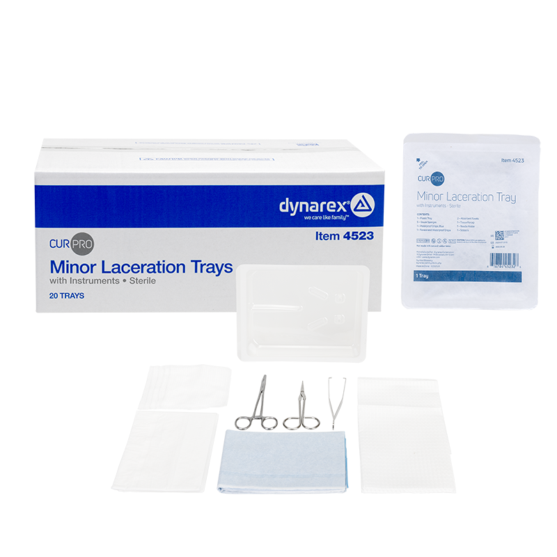 Minor Laceration Tray w/ Instruments