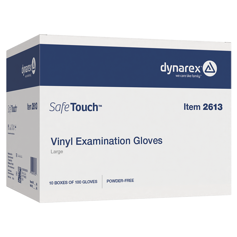 Safe-Touch Vinyl Exam Gloves, Powder-Free