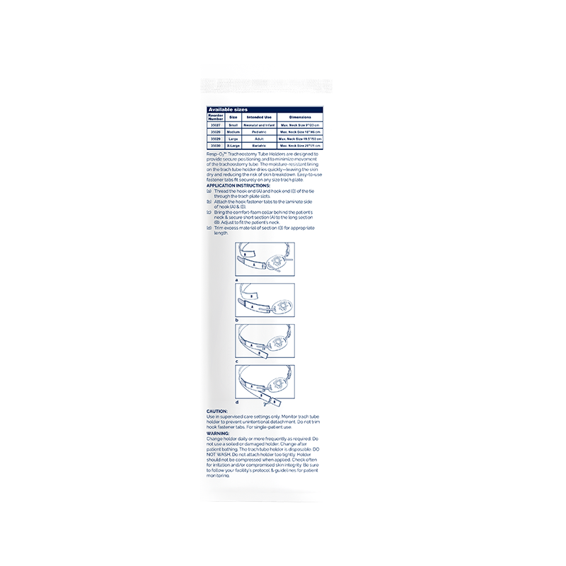 Comfort-Foam Trach Tube Holders
