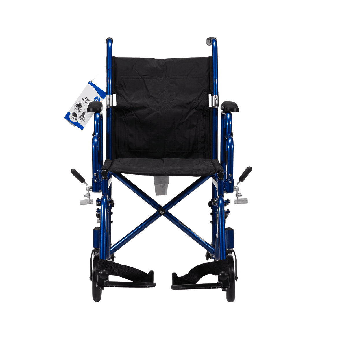 DynaRide™ Convertible Wheelchair with Detachable Desk Arm and Foot Rests — 18" x 16"