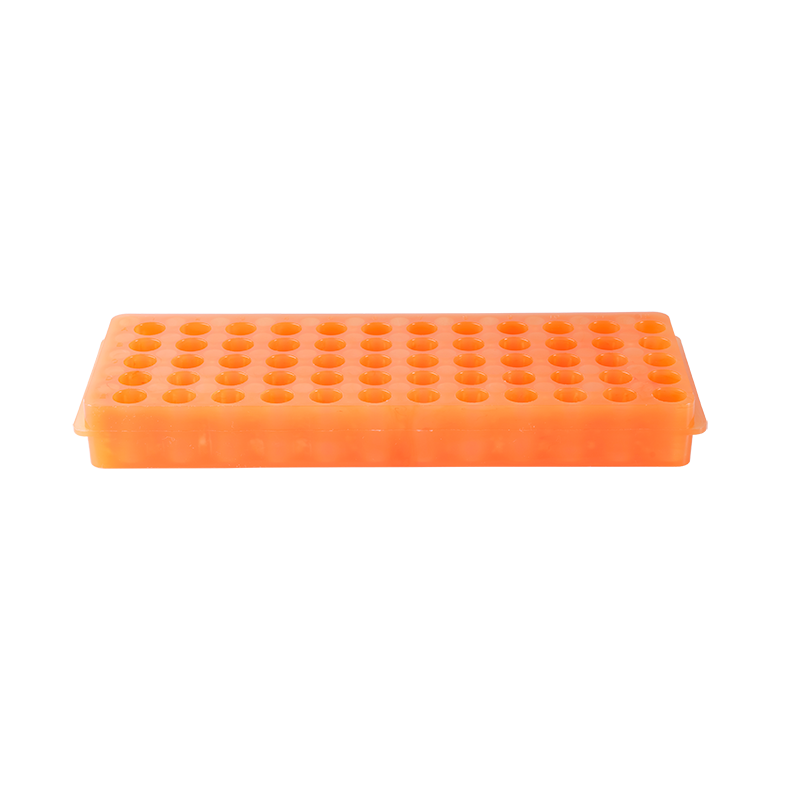 Reversible Microcentrifuge Tube Rack, 60 Holes, Orange