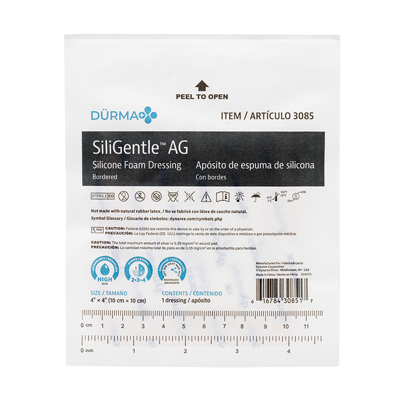 SiliGentle™ AG Silicone Foam Dressings