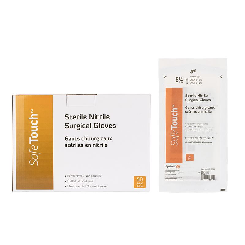 Sterile Nitrile Surgical Gloves, Powder-Free