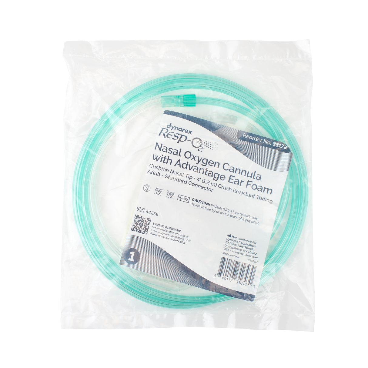 Nasal Oxygen Cannulas - Cushion Tip w/ Advantage Ear Foam