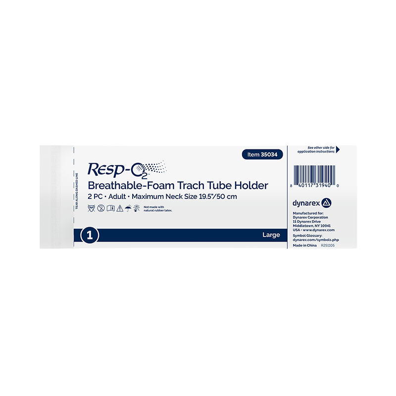 Breathable-Foam Trach Tube Holders