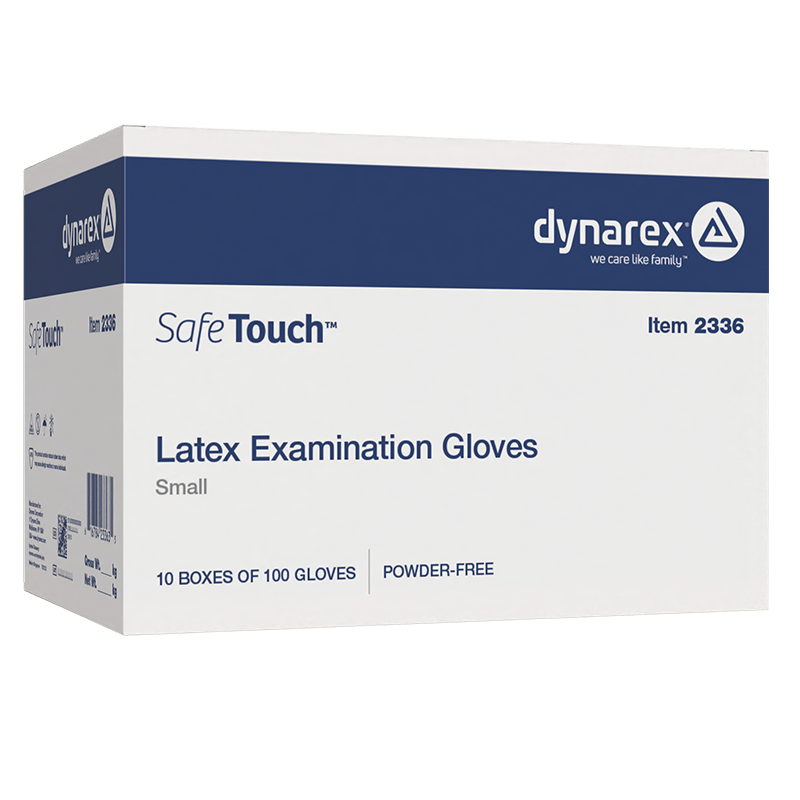 Safe-Touch Latex Exam Gloves, Powder-Free