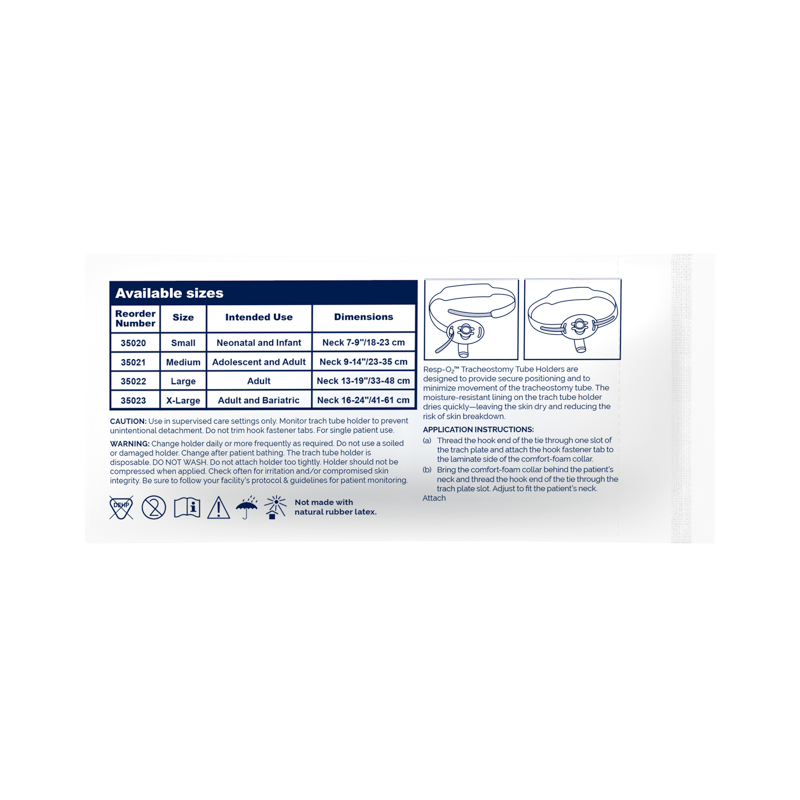 Comfort-Foam Trach Tube Holders