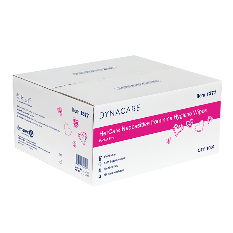 HerCare Necessities Feminine Hygiene Wipes, Pocket Size, 5 1/2" x 8"