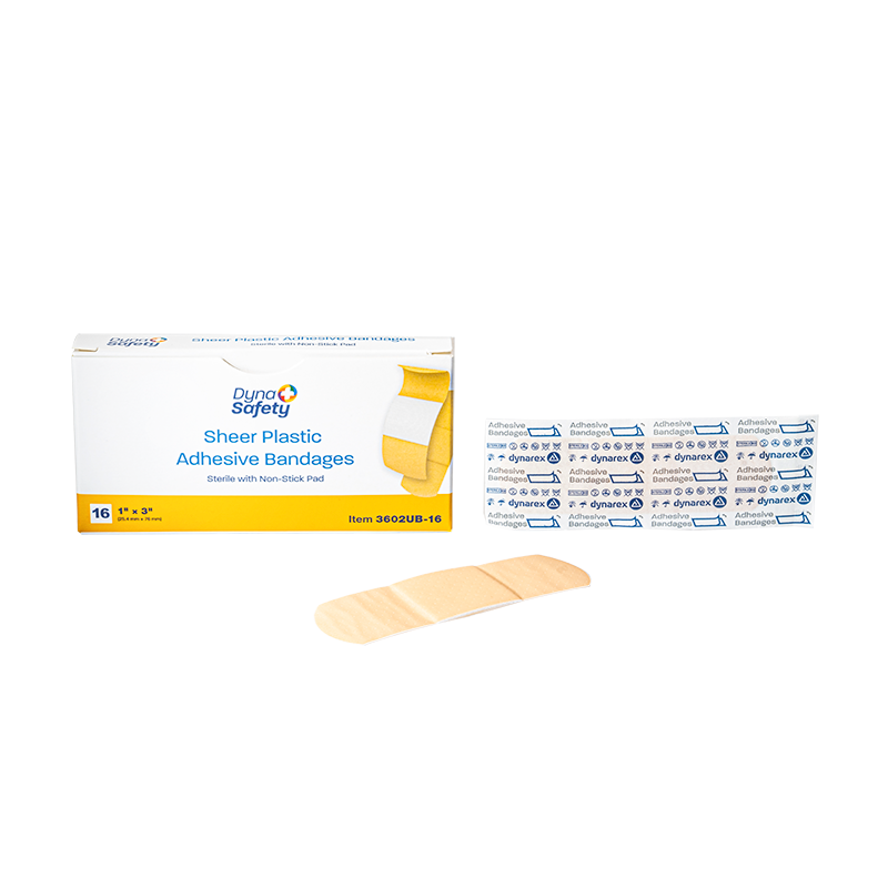 Sheer Plastic Adhesive Bandages — Sterile