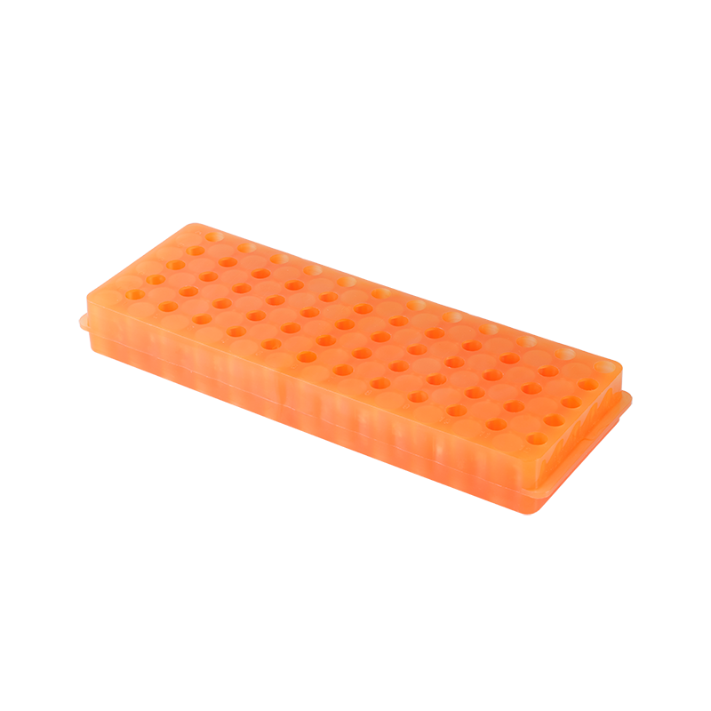 Reversible Microcentrifuge Tube Rack, 60 Holes, Orange