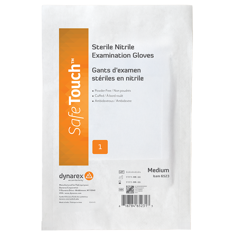 Sterile Nitrile Exam Gloves, Powder-Free
