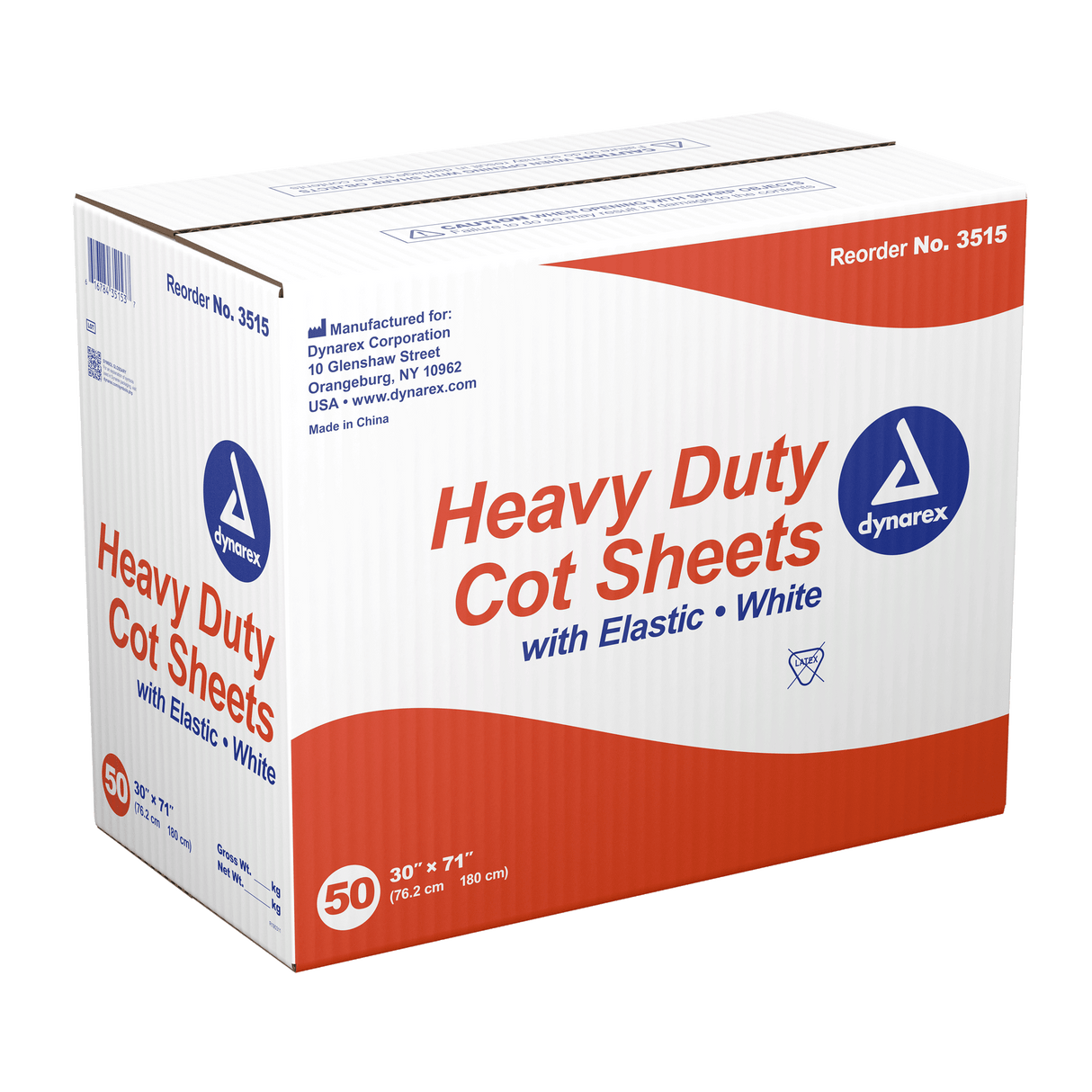 Heavy Duty Cot Sheet w/elastic, 30" x 71"