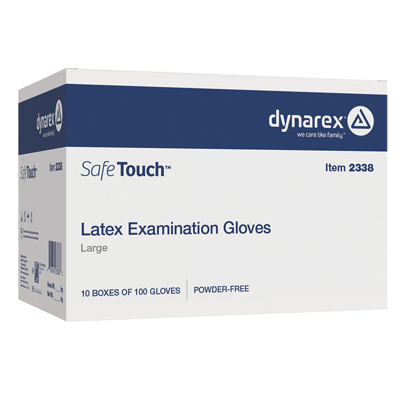 Safe-Touch Latex Exam Gloves, Powder-Free