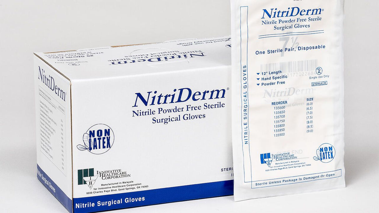 NitriDerm Nitrile Surgical Gloves