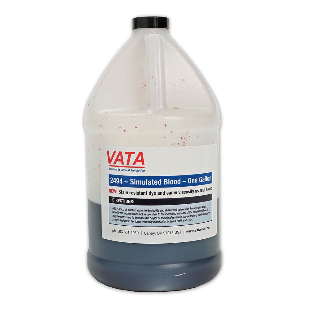 Simulated Blood - Same Viscosity As Real Blood - Stain Resistant - One Gallon