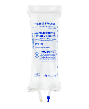 Practi-Dextrose Lactated Ringers™ 1000 mL I.V. Solution Bag (for training)