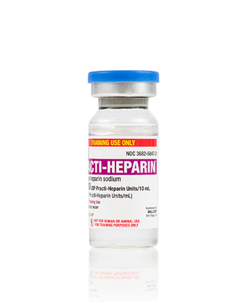 Practi-Heparin™ 10,000 USP/10 mL (1,000 U/mL) for training