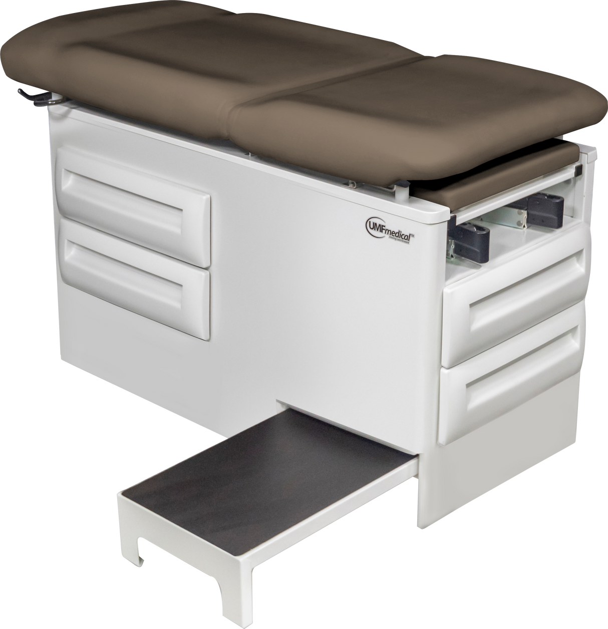 Manual Exam Table with Four Storage Drawers and Side Step