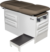 Manual Exam Table with Four Storage Drawers and Side Step