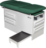 Manual Exam Table with Four Storage Drawers and Side Step