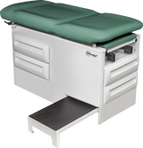 Manual Exam Table with Four Storage Drawers and Side Step