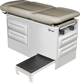 Manual Exam Table with Four Storage Drawers and Side Step