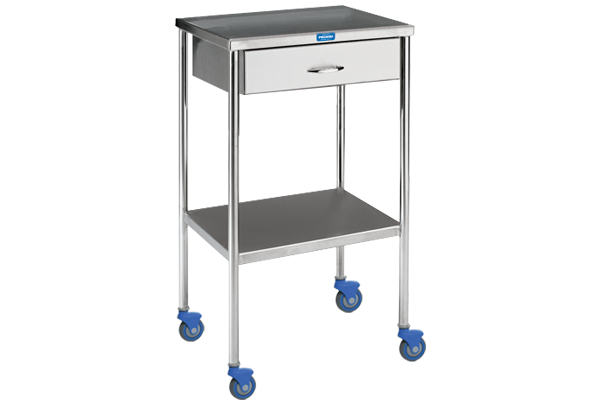 Utility Table With Shelf And Drawer (No Rail)