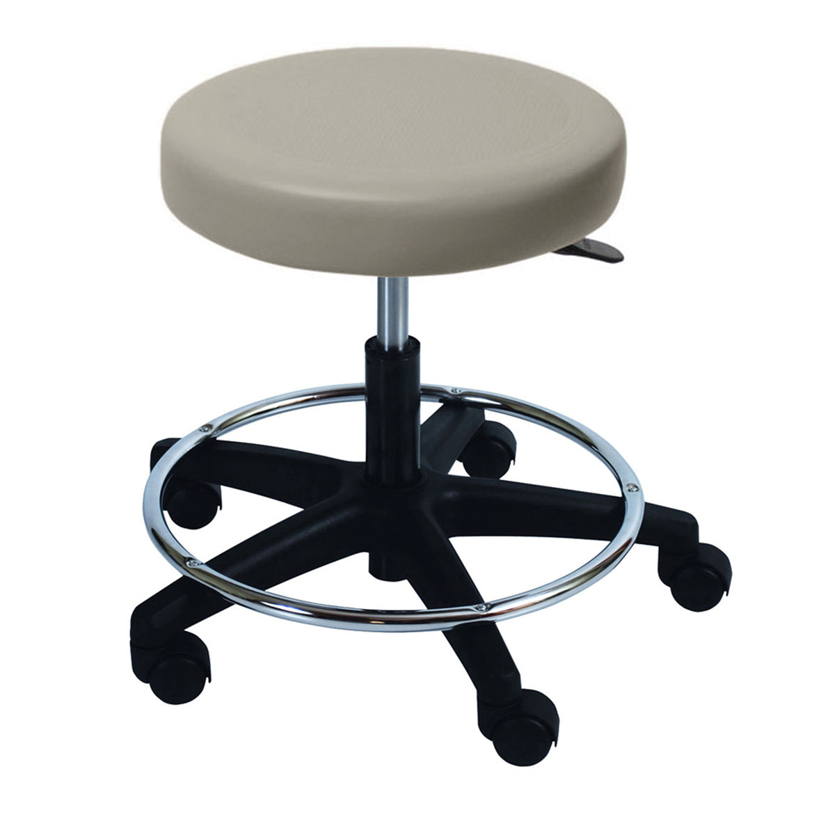 Ultra Comfort Stool with Foot Ring, Pneumatic Height Adjustment