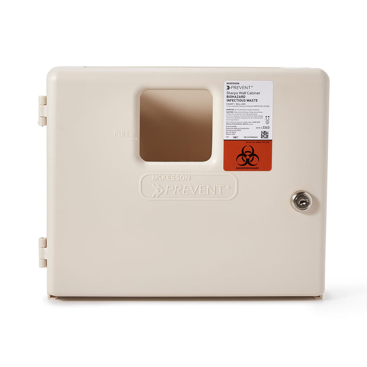 Prevent® Sharps Wall Cabinet