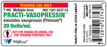 Practi-Vasopressin™ 1 mL Peel-N-Stick Labels (for training)