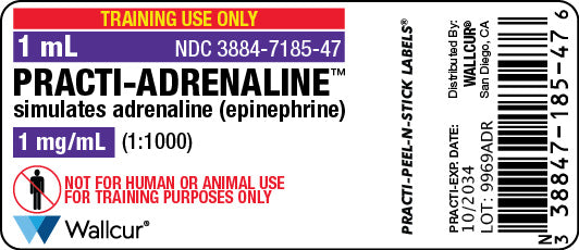 Practi-Adrenaline Peel-N-Stick Label (for training)