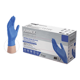 Professional Cerulean Nitrile PF Exam Gloves