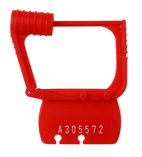 red plastic seal