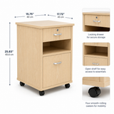 CC Bedside Cabinet with Wheels