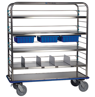 distribution cart stainless steel