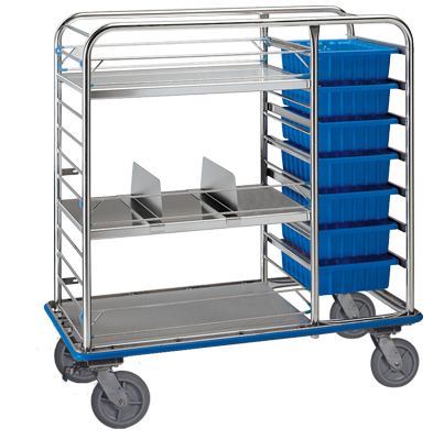 supply cart stainless steel