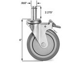 Polyurethane Casters for Wire Shelving Unit