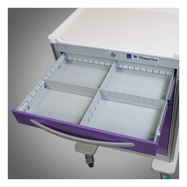 9-Drawer X-Tall Aluminum Pediatric Cart