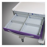 6-Drawer Tall Aluminum Emergency Cart