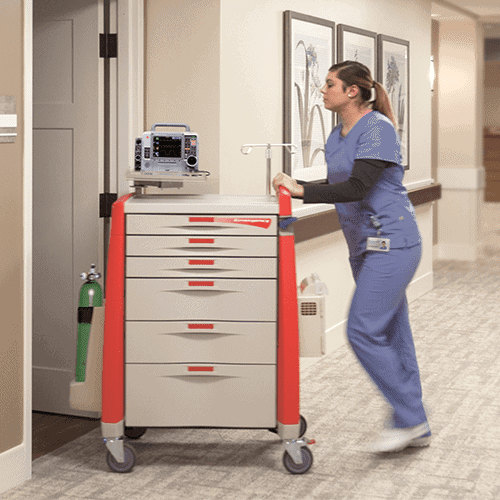 Avalo 6 Drawer Standard Height Emergency Crash Cart