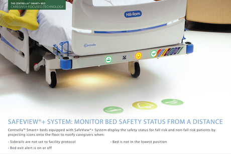 Hillrom Centrella Med-Surg Bed Safeview fetaure