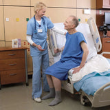 Male patient sitting upright in Hill-Rom VersaCare Bed