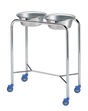 double basin stand stainless steel