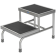 double step footstool welded steel