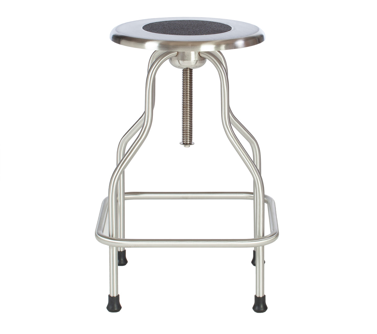 Stainless Steel Revolving Stool with Foot Ring